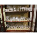 An extensive and varied selection of domestic glassware the majority drinking