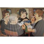 A Beryl Cook, artists signed proof print 'Bridge Party', 559/650, 35cm x 47cm