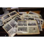 A quantity of photographs to include Scottish, Shetland Crofts, Highland images mounted on card