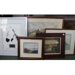 A selection of decorative pictures and prints, majority North Yorks.