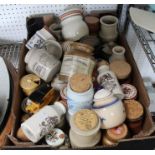 A collection of approximately 50 mustard pots, various shapes and designs