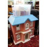 A Barbie house, together with a quantity of Barbie furniture