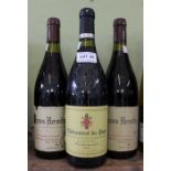 Crozes Hermitage 1993, Tain L'hermitage 2 bottles Chateauneuf di Pape, 2005, 1 bottle