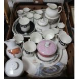 Ravenswood coffee set, Suzie cooper set and a selection of mixed china.
