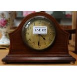 An Edwardian mahogany cased small mantle clock.
