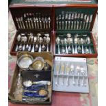 A selection of cutlery & associated items, various