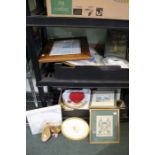 Two boxes containing pictures & prints & other domestic items various