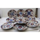 A quantity of Imari plates