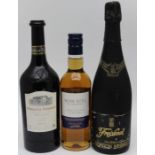 2001 Dinastia Vivanco Rioja Reserva, 1 bottle NV Freixenet, 1 bottle NV Moscatel, Emilio Lustau, 1