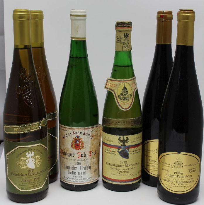 1994 Albiger Petersberg Auslese, Niederthaler Hof, 2 bottles 1998 Freinsheimer Musikantenbuckel Aus