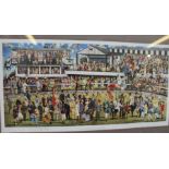 Peter Curling - Sporting signed print 'Classic Performers at the Park' , 32cm x 68cm No. 48/500, gla