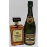 NV G H Martell Champagne, 1 bottle Disaronno Amaretto, 1 bottle (2)