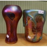 Glasform Limited, two unique John Ditchfield Studio Glass Vases with certificates, numbers 10454 and