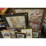 Selection pictures and prints to include original art works.