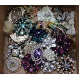 A box containing a Selection costume jewellery.