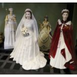 Four various models of the late Queen Elisabeth II