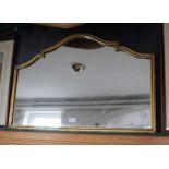 A gilt framed mirror.