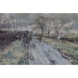 Michael Lynne signed hunting print