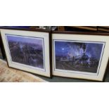After John Austin two signed limited edition railway prints