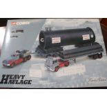 A Corgi Heavy Haulage Limited Edition Sunter Brothers, Guy Invincible long platform trailer, pipe lo