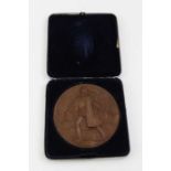 A bronze medal for the 1893 Worlds Columbian Exposition, commemorating the four hundred year anniver