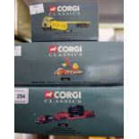Three boxed Diecast Corgi Classics to include Edward Beck & Sons Ltd Foden Articulated long platform