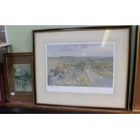 Lionel Edwards "The Cotswold at Compton Abdale", colour print signed in pencil with FATG blind stamp