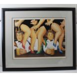 After Beryl Cook (1926-2008) "Dancing on the Bar", a proof print signed in pencil, limited edition 7