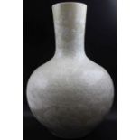 A Chinese Ge-type ware ceramic vase, celadon glaze with an ice crackle appearance, 38cm high