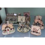 A selection of ornate model houses, featuring 'Last of the Summer Wine'