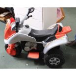 A child's ride on battery operated motorbike.