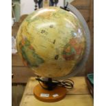 A Scan Globe Danish 1970's plug in light up