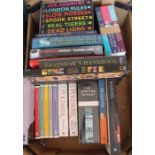 A box of books, paperback & hard covers to include, William Boyd 1st Edition, sign autobiography of