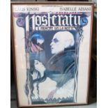 A movie advertising poster featuring Klaus Kinski as Nosferatu.