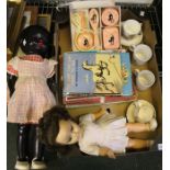 A selection of dolls and other juvenalia