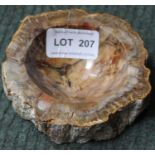 A petrified wood small bowl, 10cm in diameter