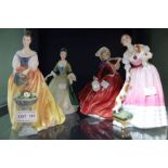 Four various Royal Doulton Ladies