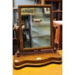 A Victorian mahogany dressing table mirror.