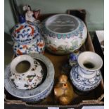 A selection of Chinese pots & ceramics