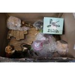 Box of useful and collectable domestic items, to include Pendelfin, paperweights, etc.