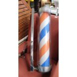 Electric outdoor ' barbers pole '