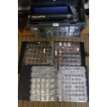 A box of coins and five albums