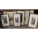 Preston Cribb (1867-1937) a selection of his etchings English/Continental scenes