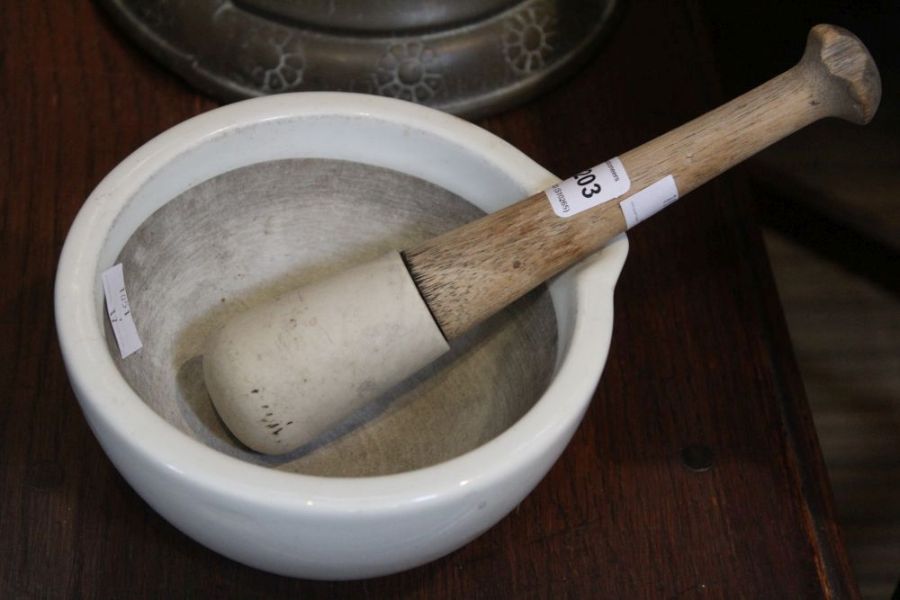 A pestle & mortar