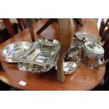 A selection of silver plate