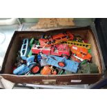 A selection of vintage Dinky and other model vehicles