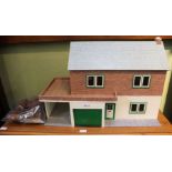 A late 20th century dolls house plus contents