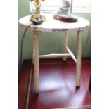 A small white painted table