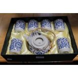 A boxed oriental porcelain tea set