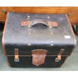 Vintage leather bound trunk